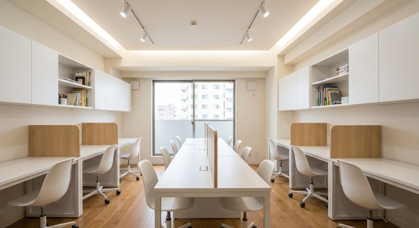 学習塾の集中力アップ内装デザイン｜生徒の成績を劇的に向上させる空間設計